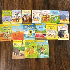 Read with usborne level 1 & usborne very first reading books